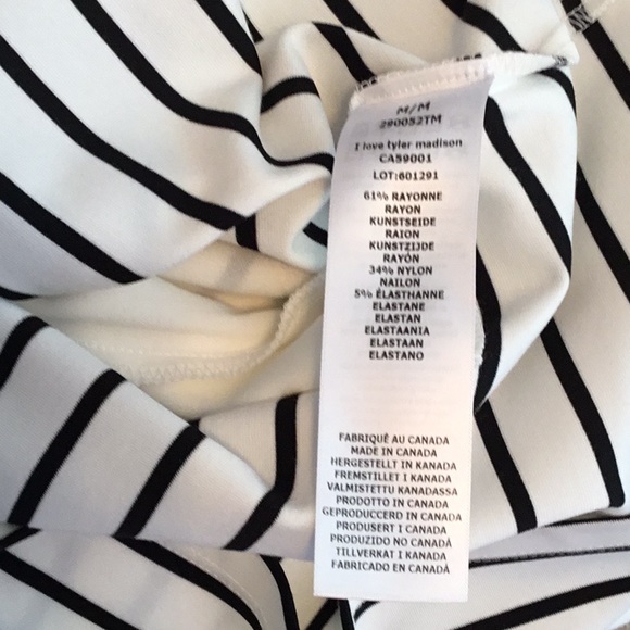 I ❤️ Tyler Madison Black and White Striped Sheath Dress - Picture 8 of 8